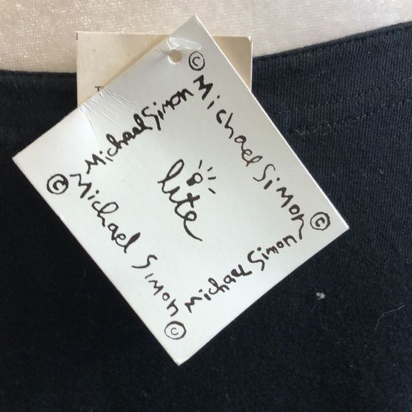 NWT Michael Simon Lite Valentines day dress with 3/4 sleeves & lots of hearts - Picture 8 of 9